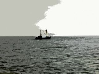 Ship - Santa Barbara - Photoshop Abstract