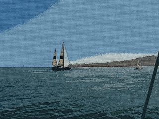 Sailboat - Santa Barbara - Photoshop Abstract