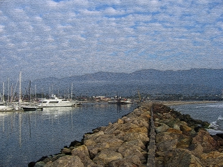 Santa Barbara Breakwater - Photoshop Abstract