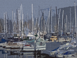 Santa Barbara Harbor 1 - Photoshop Abstract