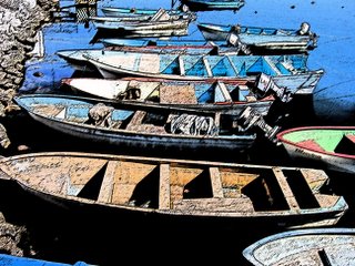 Boats at Santa Rosalia, Baja Sur - Photoshop Abstract 